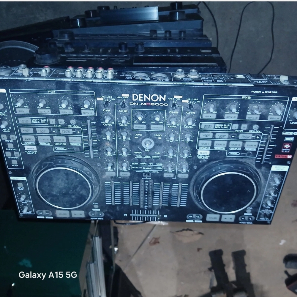 Denon DJ Controller with Black and Gray Design